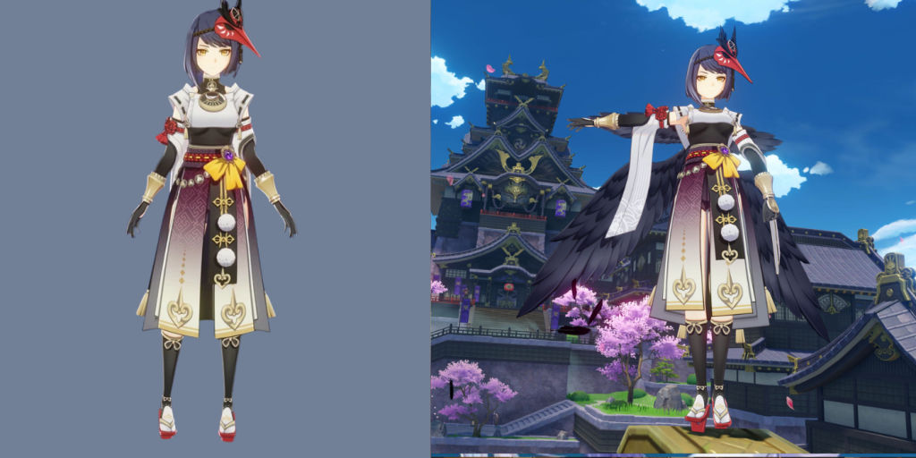 Genshin Impact Character Ages 16 Kujou Sara