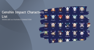 Genshin Impact Characters List
